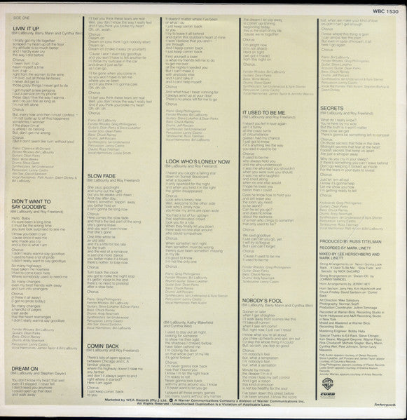 Bill LaBounty – Bill LaBounty LP vinyl record, image 2 of 4