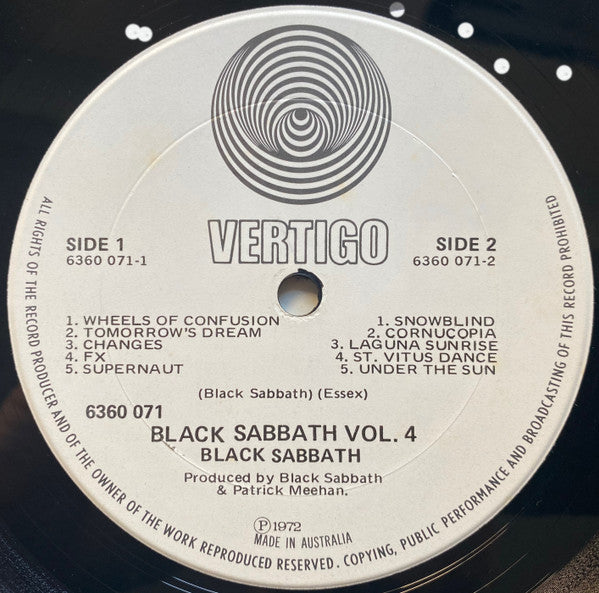 Black Sabbath – Black Sabbath Vol 4 LP vinyl record, image 6 of 8