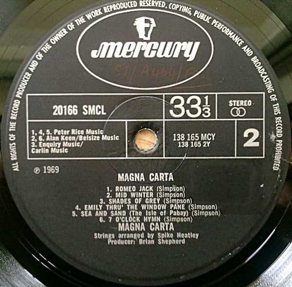 Magna Carta – Magna Carta LP vinyl record, image 4 of 4