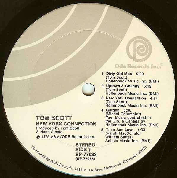 Tom Scott – New York Connection LP vinyl record, image 3 of 4