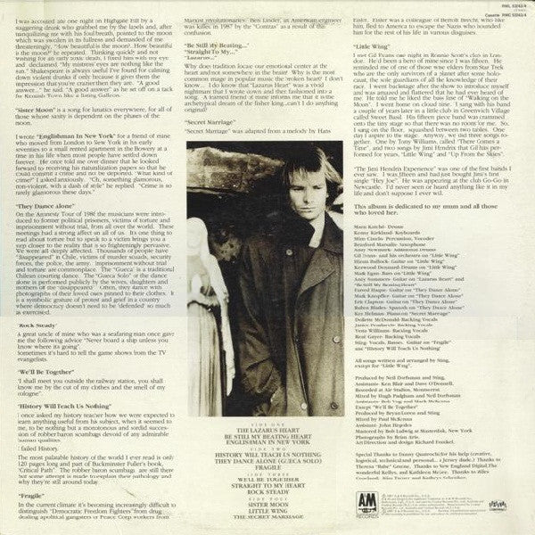 Sting – ...Nothing Like The Sun (2xLP) LP vinyl record, image 2 of 8