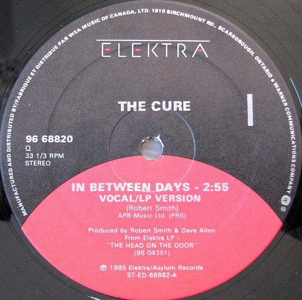 The Cure – In Between Days 12" vinyl record, image 3 of 4