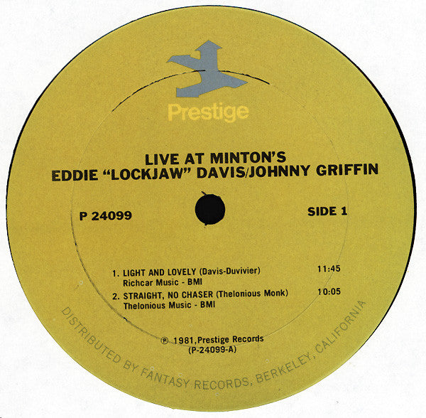 Eddie "Lockjaw" Davis, Johnny Griffin – Live At Minton's (2xLP) LP vinyl record, image 5 of 8