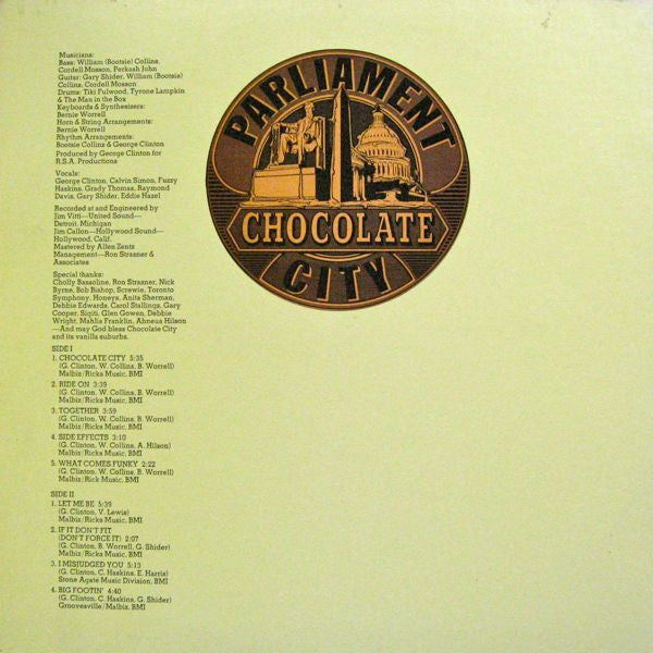 Parliament – Chocolate City LP vinyl record, image 2 of 5