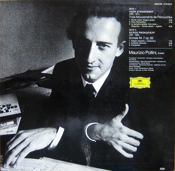 Igor Stravinsky, Sergei Prokofiev, Maurizio Pollini – »Pétrouchka« / Sonate Nr. 7 Op. 83 LP vinyl record, image 5 of 5