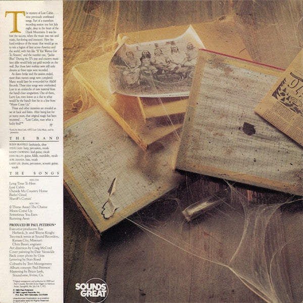 The Ozark Mountain Daredevils – The Lost Cabin Sessions LP vinyl record, image 2 of 6