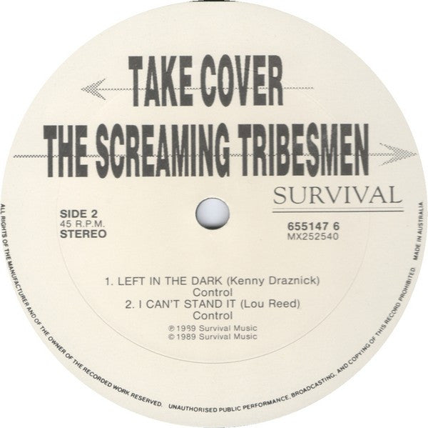 The Screaming Tribesmen – Take Cover 12" vinyl record, image 4 of 4