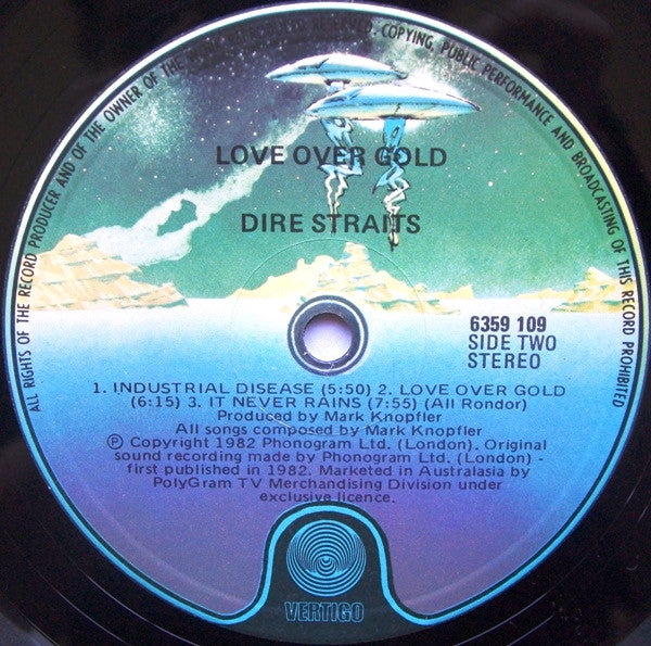 Dire Straits – Love Over Gold LP vinyl record, image 5 of 7