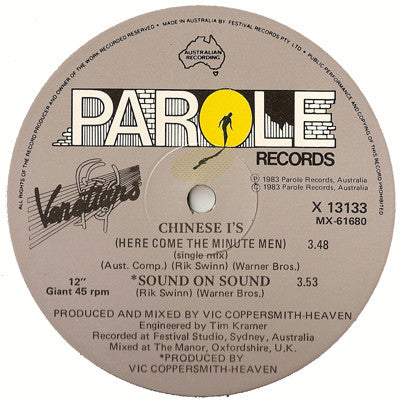 The Venetians – Chinese I's (Here Come The Minute Men) 12" vinyl record, image 3 of 4