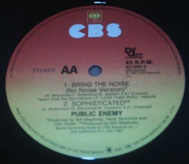 LL Cool J, Public Enemy – Going Back To Cali / Jack The Ripper / Bring The Noise / Sophisticated 12" vinyl record, image 4 of 4