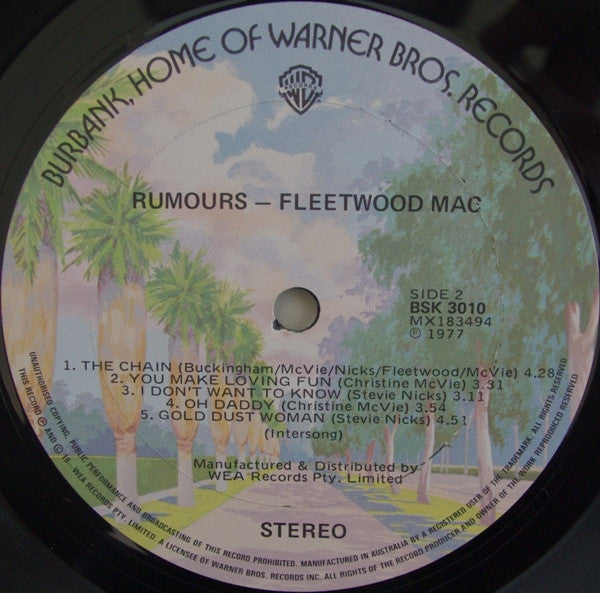 Fleetwood Mac – Rumours LP vinyl record, image 4 of 8