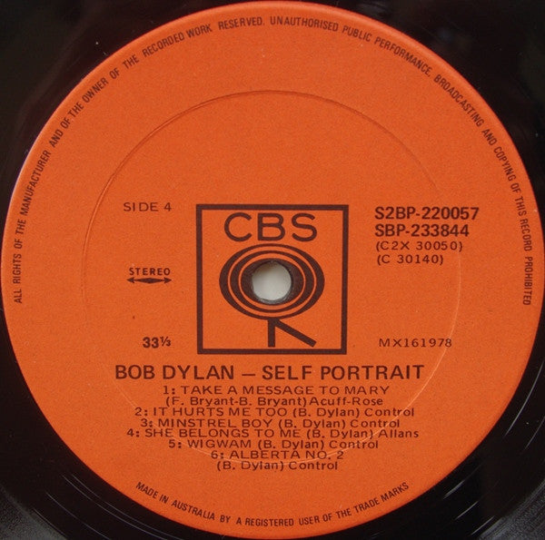Bob Dylan – Self Portrait (2xLP) LP vinyl record, image 7 of 8