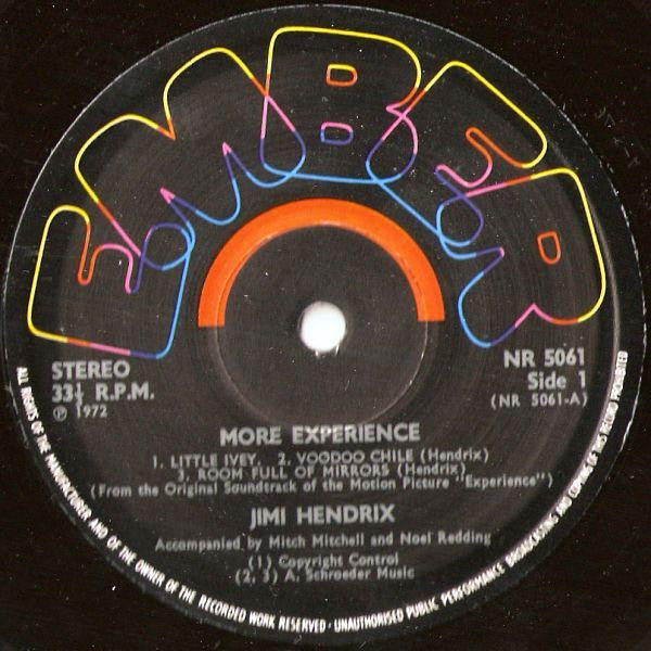 Jimi Hendrix – More "Experience" Jimi Hendrix (Titles From The Original Sound Track Of The Feature Length Motion Picture) (Volume Two) LP vinyl record, image 3 of 4