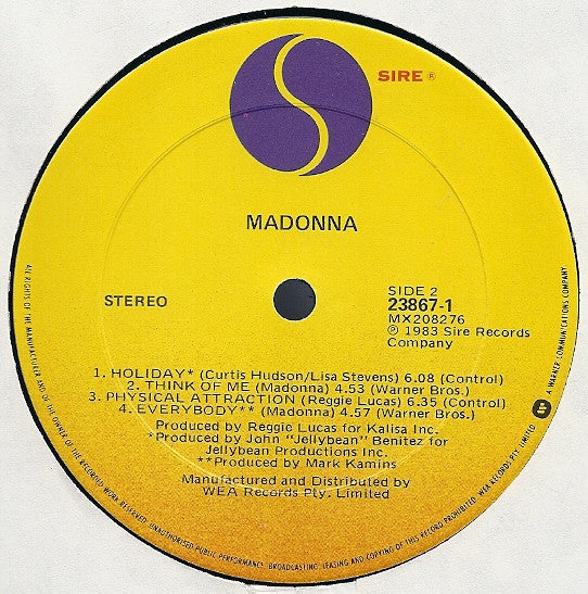 Madonna – Madonna LP vinyl record, image 4 of 8