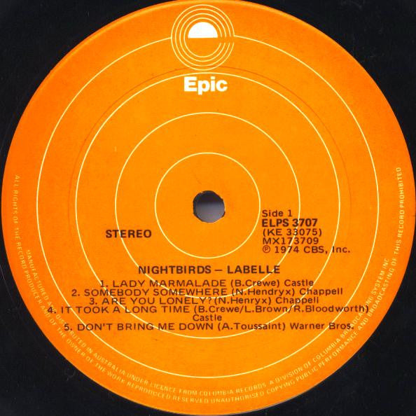 LaBelle – Nightbirds LP vinyl record, image 3 of 4