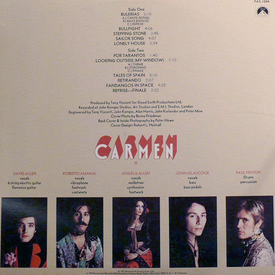Carmen – Fandangos In Space LP vinyl record, image 4 of 6