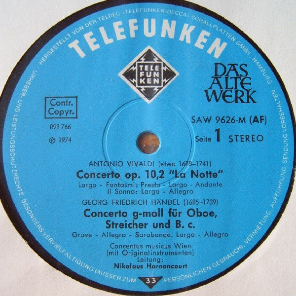 Concentus Musicus Wien, Nikolaus Harnoncourt – Concentus In Concert (Holland Festival) LP vinyl record, image 3 of 10