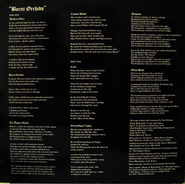 Paul Roland – Burnt Orchids LP vinyl record, image 2 of 6