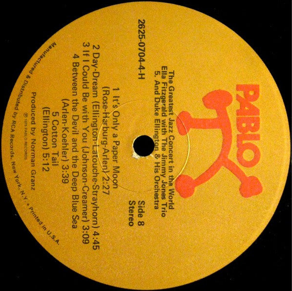 Various – The Greatest Jazz Concert In The World LP vinyl record, image 10 of 10
