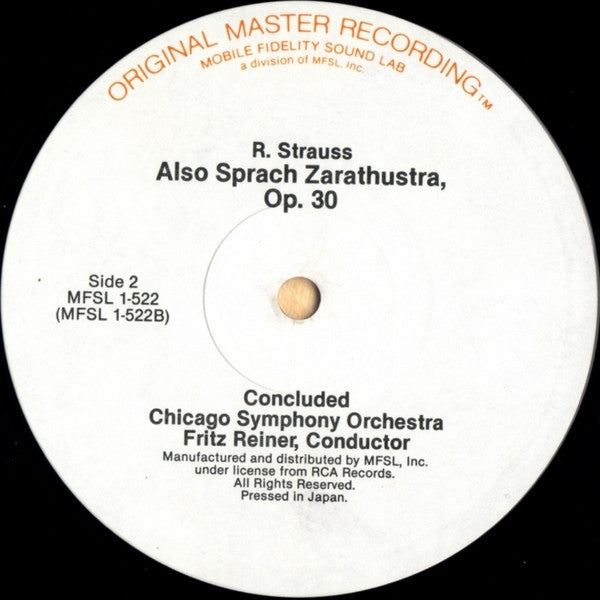 Fritz Reiner, Chicago Symphony Orchestra, Richard Strauss – Also Sprach Zarathustra LP vinyl record, image 4 of 9