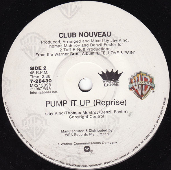 Club Nouveau – Lean On Me 7" vinyl record, image 2 of 4