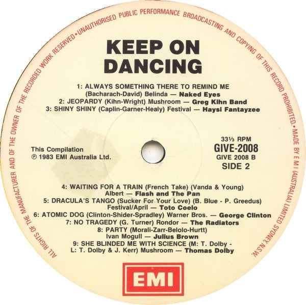 Various – Keep On Dancing LP vinyl record, image 4 of 4
