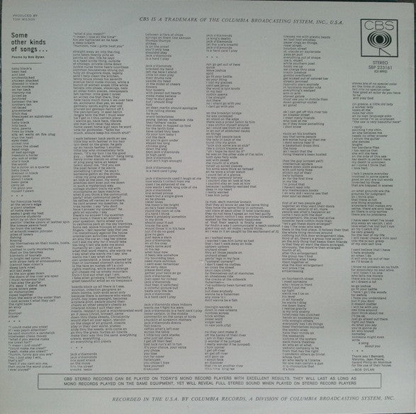 Bob Dylan – Another Side Of Bob Dylan LP vinyl record, image 2 of 4