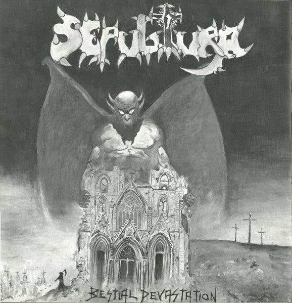Sepultura – Morbid Visions / Bestial Devastation LP vinyl record, image 5 of 7
