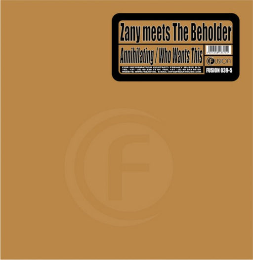 DJ Zany, The Beholder – Annihilating / Who Wants This 12" vinyl record, image 1 of 4