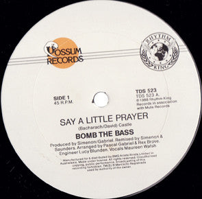 Bomb The Bass – Say A Little Prayer 12" vinyl record, image 1 of 3
