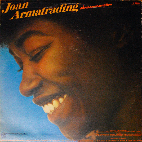 Joan Armatrading – Show Some Emotion LP vinyl record, image 2 of 6