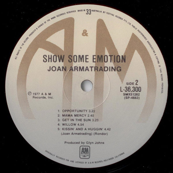 Joan Armatrading – Show Some Emotion LP vinyl record, image 4 of 6