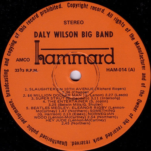 Daly-Wilson Big Band – In Australia '77 LP vinyl record, image 5 of 6