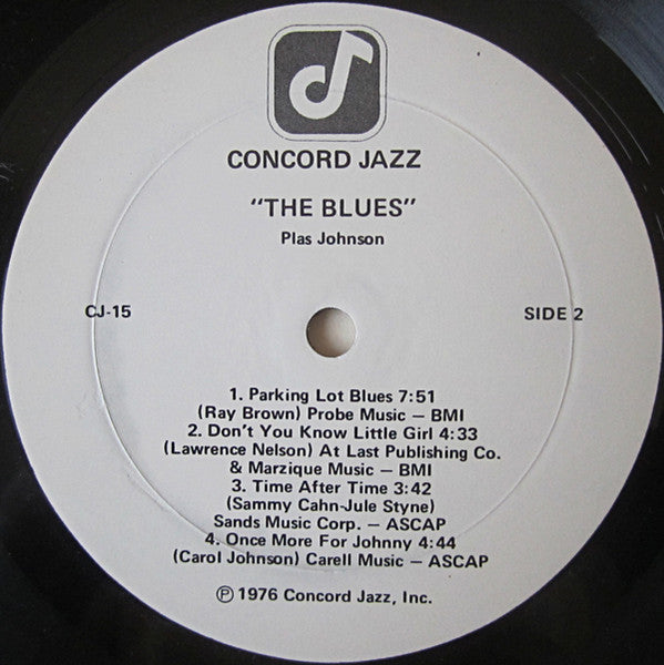 Plas Johnson – The Blues LP vinyl record, image 4 of 4