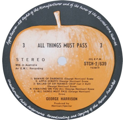 George Harrison – All Things Must Pass (3xLP) LP vinyl record, image 5 of 10