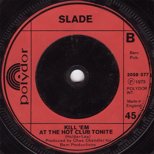 Slade – Skweeze Me, Pleeze Me 7" vinyl record, image 2 of 2