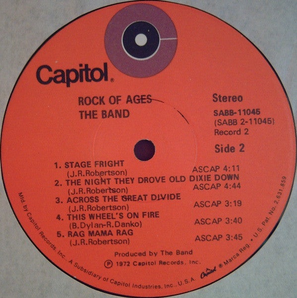 The Band – Rock Of Ages (The Band In Concert) (2xLP) LP vinyl record, image 8 of 10