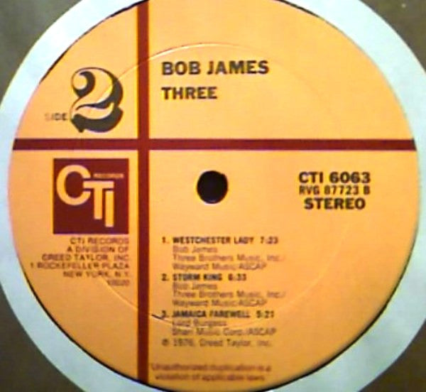 Bob James – Three LP vinyl record, image 4 of 4
