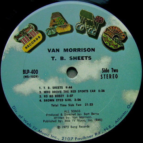 Van Morrison – T.B. Sheets LP vinyl record, image 6 of 7