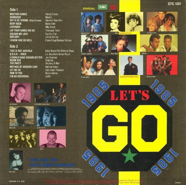 Various – 1985 Let's Go LP vinyl record, image 2 of 2