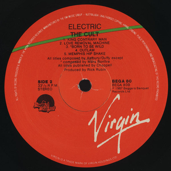 The Cult – Electric LP vinyl record, image 5 of 9