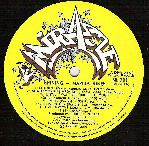 Marcia Hines – Shining LP vinyl record, image 3 of 10