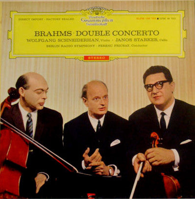 Wolfgang Schneiderhan, Janos Starker, Ferenc Fricsay, Radio-Symphonie-Orchester Berlin – Brahms • Double Concerto LP vinyl record