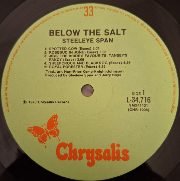 Steeleye Span – Below The Salt LP vinyl record, image 6 of 7