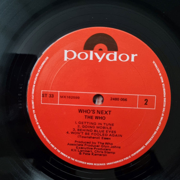 The Who – Who's Next LP vinyl record, image 4 of 4