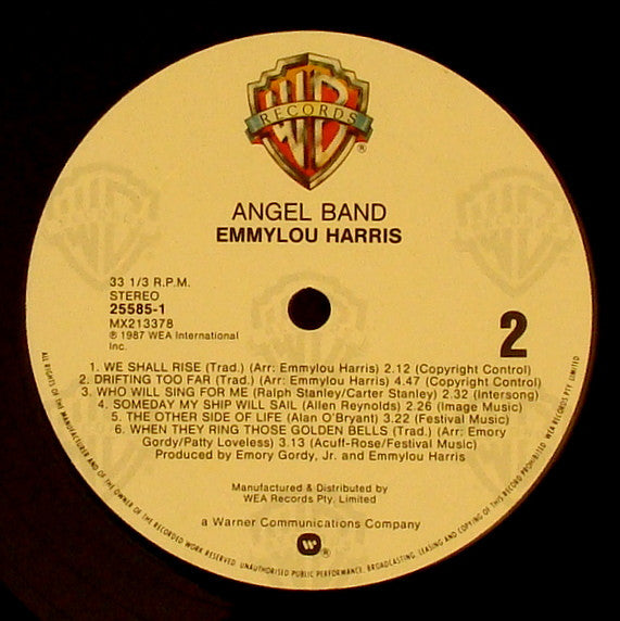 Emmylou Harris – Angel Band LP vinyl record, image 4 of 4