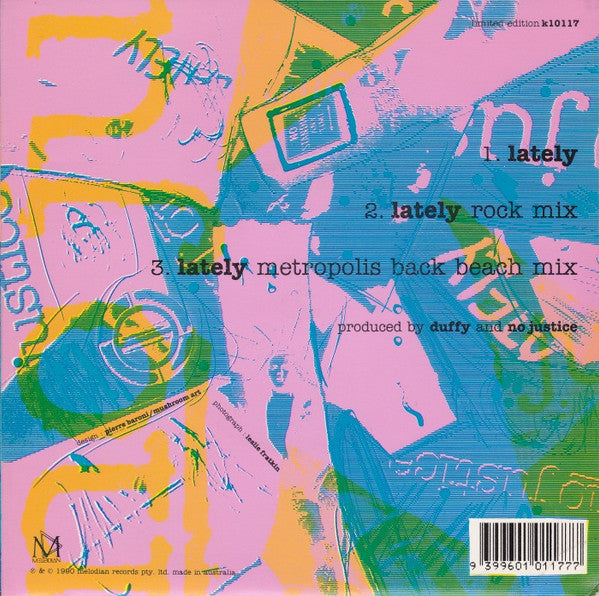 No Justice – Lately 7" vinyl record, image 2 of 2