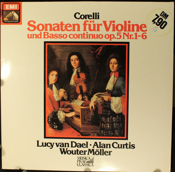 Arcangelo Corelli, Lucy van Dael, Alan Curtis, Wouter Möller – Sonaten Für Violine Und Basso Continuo Op. 5 Nr. 1~6 LP vinyl record, image 1 of 4