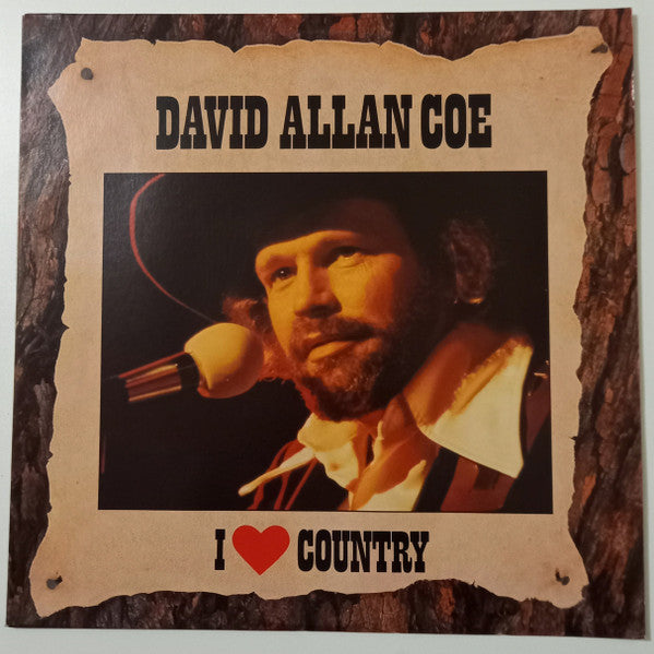David Allan Coe – I Love Country LP vinyl record, image 1 of 4