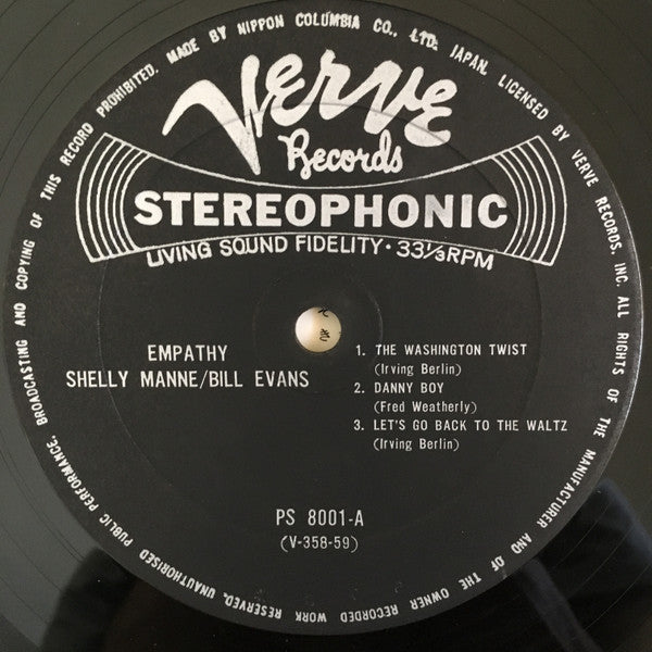 Shelly Manne, Bill Evans, Monty Budwig – Empathy LP vinyl record, image 3 of 4